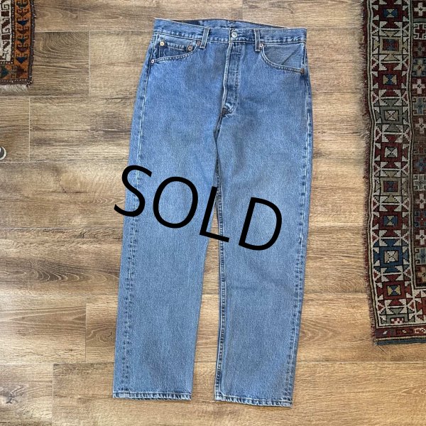 画像2: 90's【ビンテージ】【USA製】【LEVI'S】【リーバイス】【501】【デニムパンツ】【34×30】  (2)