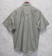 画像4: 90's~ ビンテージ【エディーバウアー】【Eddie Bauer】【カーキ】【無地】コットン【半袖シャツ】【BDシャツ】【サイズM】  (4)