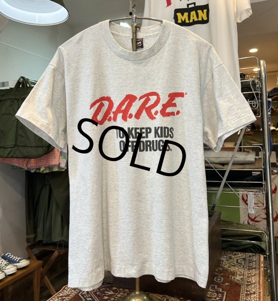 画像1: 90's【USA製】ビンテージ【SCREEN STARS】スクリーンスターズ シングルステッチ【D.A.R.E.】グレー【Tシャツ】【サイズXL】  (1)