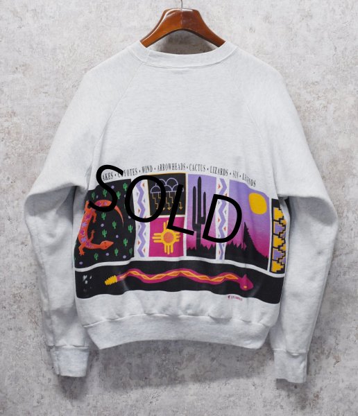 画像3: 90's【USA製】【ONEITA】【オニータ】【ビンテージ】【ARIZONA】【サボテン】【クルーネック】【スウェット】【サイズXL】  (3)