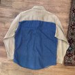 画像3: 【USA製】【ビンテージ】【RUFF HEWN】ラフ・ヒューン【青×ベージュ】袖切替【デニムシャツ】【サイズＬ】  (3)