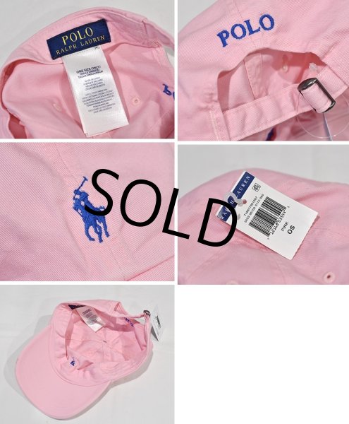 画像2: 未使用品 POLO RALPH LAUREN【ポロラルフローレン】【ピンク】ロゴキャップ【ベースボールキャップ】【サイズフリー】  (2)