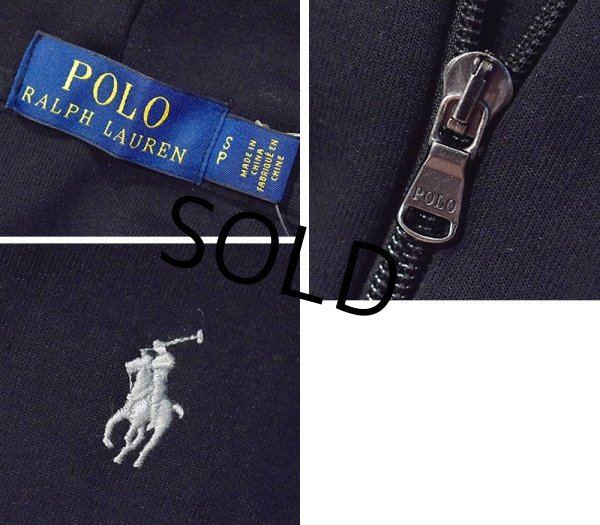 画像2: RALPH LAUREN【ラルフローレン】ビンテージ【黒】フルジップパーカー【サイズS】  (2)