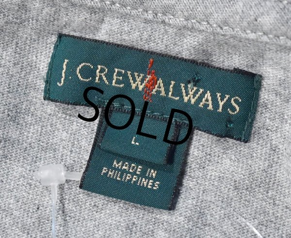 画像2: 00's~【J.crew】【Ｊクルー】【グレーｘ袖紺】【ロンT】【サイズL】  (2)