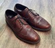 画像1: USA製【ビンテージ】【フローシャイム】FLORSHEIM【ブラウン】メダリオン【ウィングチップシューズ】【9D】【27cm程度】  (1)