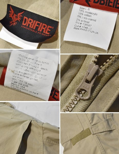 画像2: USA製【DRIFIRE】ドライファイヤ【ベージュ】【コンバットジャケット】【L-R】  (2)