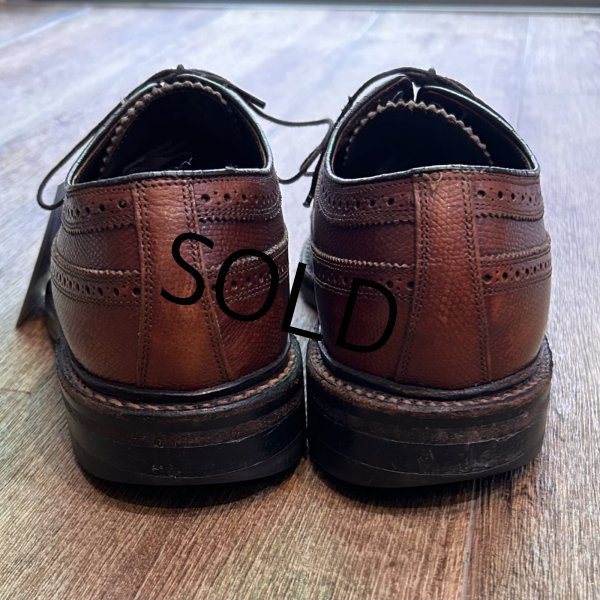画像5: USA製【ビンテージ】【フローシャイム】FLORSHEIM【ブラウン】メダリオン【ウィングチップシューズ】【9D】【27cm程度】  (5)