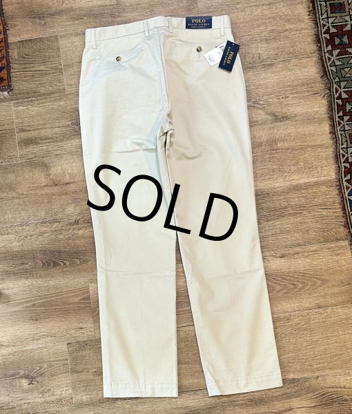 画像4: 未使用品【ラルフローレン】POLO RALPH LAUREN【ビンテージ】【ベージュ】【STRETCH CLASSIC FIT】【コットンパンツ】【33ｘ32】  (4)