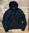 画像1: RALPH LAUREN【ラルフローレン】ビンテージ【黒】フルジップパーカー【サイズS】  (1)