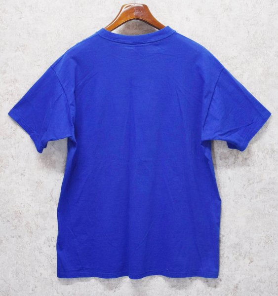 画像3: 90’s【USA製】【Russell】【ラッセル】ブルー【青】無地【コットン】ポケット付き【Tシャツ】【サイズL】  (3)
