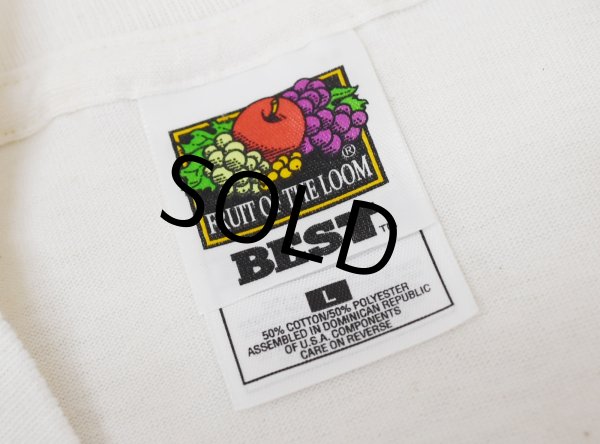 画像2: 90's【USA製】 ビンテージ【FRUIT OF THE LOOM 】フルーツオブザルーム【MASTERS 15K】【白】【 Tシャツ】【サイズL】  (2)