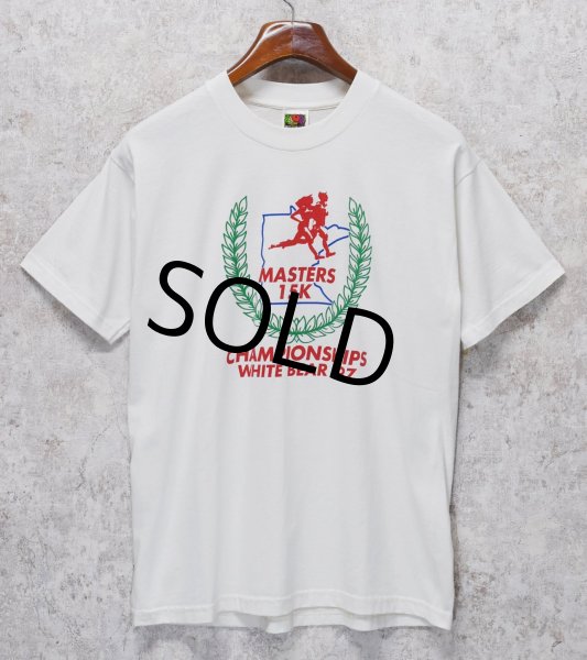 画像1: 90's【USA製】 ビンテージ【FRUIT OF THE LOOM 】フルーツオブザルーム【MASTERS 15K】【白】【 Tシャツ】【サイズL】  (1)