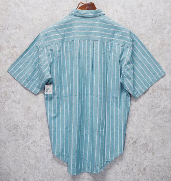 画像3: 【デッドストック】90's【ビンテージ】【DOCKERS】ドッカーズ【リーバイス】【緑×白ストライプ】【半袖シャツ】【サイズＭ】  (3)