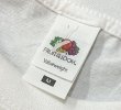 画像2: ビンテージ【FRUIT OF THE LOOM】フルーツオブザルーム【月と猫】SPLIT【白】【 Tシャツ】【サイズM】  (2)
