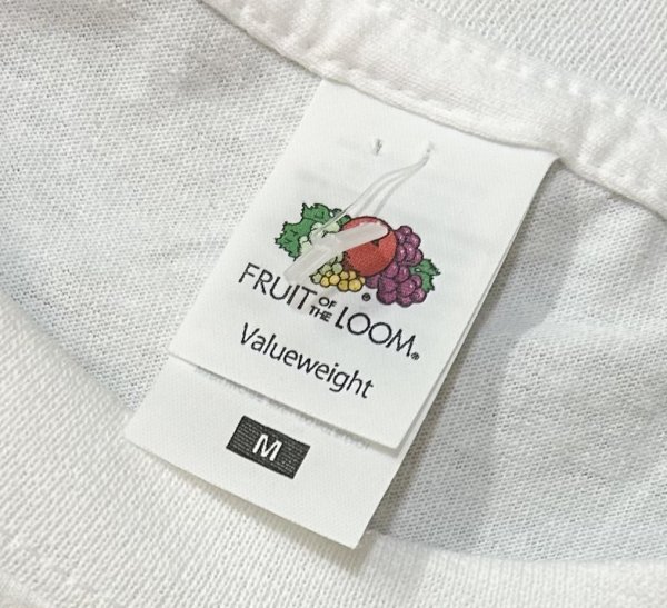 画像2: ビンテージ【FRUIT OF THE LOOM】フルーツオブザルーム【月と猫】SPLIT【白】【 Tシャツ】【サイズM】  (2)