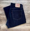 画像1: 90's【ビンテージ】【LEVI'S】【リーバイス】【501】ブラック 黒【ボタンフライ】【デニムパンツ】後染め【34×30】  (1)