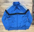 画像1: 【ビンテージ】【アディダス】adidas【青×白ライン】【胸黒ライン入り】ジャージ【トラックジャケット】【トラックジャージ】【サイズL】  (1)