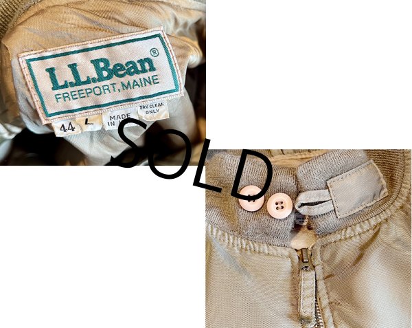 画像2: 80's~【USA製】【ビンテージ】【ＬＬビーン】【L.L.bean】【G-8】【シャンパンゴールド】【WEPジャケット】フライトジャケット【US44-Long】  (2)