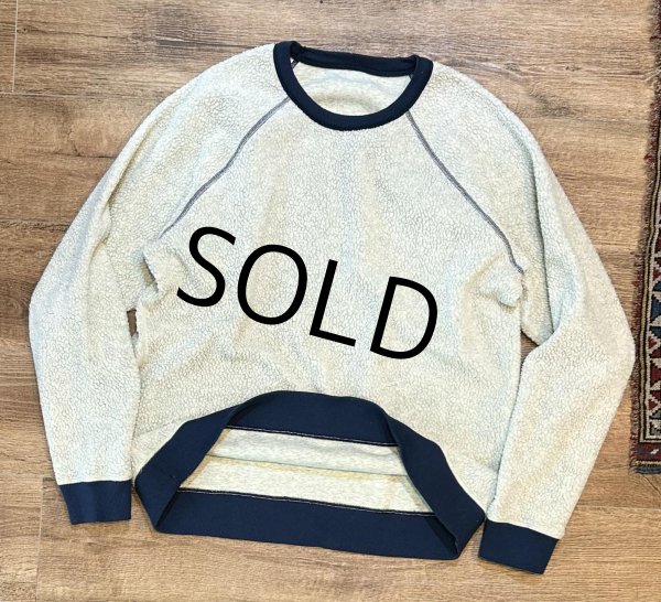 画像6: 【パタゴニア】patagonia【リバーシブル・シアーリング・クルー】白ｘ紺 フリースｘスウェット【サイズXL程度】  (6)