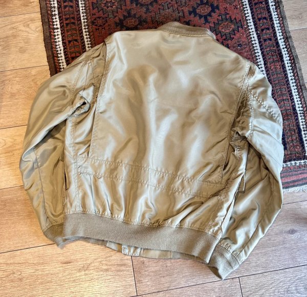 画像3: 亀戸　80's~【USA製】【ビンテージ】【ＬＬビーン】【L.L.bean】【G-8】【シャンパンゴールド】【WEPジャケット】フライトジャケット【US44-Long】  (3)