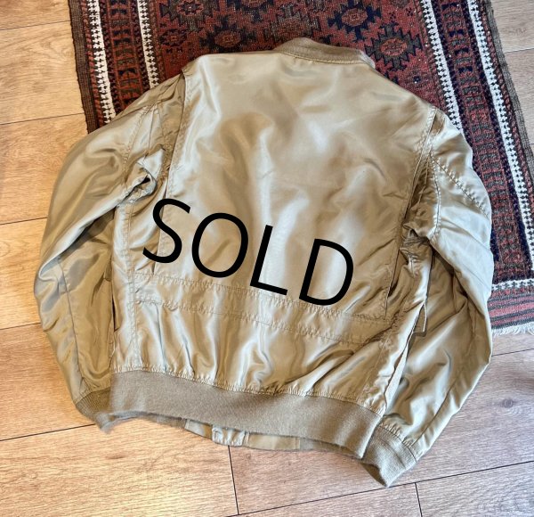 画像3: 80's~【USA製】【ビンテージ】【ＬＬビーン】【L.L.bean】【G-8】【シャンパンゴールド】【WEPジャケット】フライトジャケット【US44-Long】  (3)