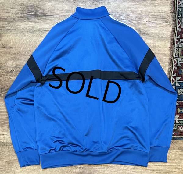 画像3: 【ビンテージ】【アディダス】adidas【青×白ライン】【胸黒ライン入り】ジャージ【トラックジャケット】【トラックジャージ】【サイズL】  (3)
