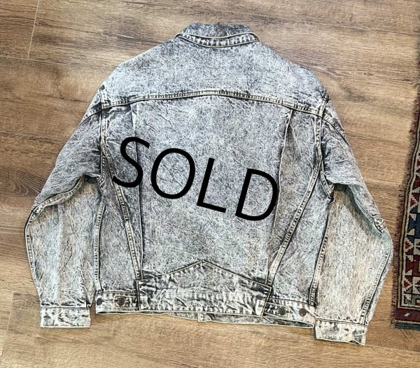 画像3: ビンテージ【3rdタイプ】ブラックケミカル Gジャン【デニムジャケット】US42  (3)