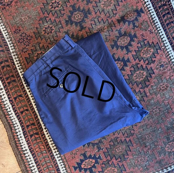 画像4: 90's【ラルフローレン】POLO RALPH LAUREN【ネイビー】ノータックコットンスラックス【コットンパンツ】【34ｘ30】  (4)