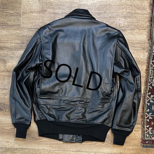 画像3: デッドストック【ビンテージ】【U.S.NAVY】Quaterdeck COLLECTION【SWOジャケット】【レザージャケット】【US38-LONG】  (3)