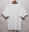 画像3: 【ビンテージ】【champion】チャンピオン【白×紺ひし形】コットン【ポロシャツ】【サイズL】  (3)
