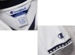 画像2: 【ビンテージ】【champion】チャンピオン【白×紺ひし形】コットン【ポロシャツ】【サイズL】  (2)