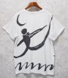 画像3: ~90's【USA製】ビンテージ【Baryshnikov】ミハイル・ニコラエヴィチ・バリシニコフ 【バレエ】総柄Tシャツ バックプリント付き【白】【 Tシャツ】【サイズＬ程度】  (3)