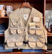 画像1: 新品未使用【ビンテージ】【WOODFIELD】【ベージュ】【ハンティングベスト】【フィッシングベスト】【サイズＬ】 (1)