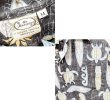 画像2: 【USA製】【ビンテージ】【GO BAREFOOT】アロハシャツ【ウミガメ×波×カヌー模様】ハワイアンシャツ【黒×水色×ベージュ】コットン【半袖シャツ】【サイズM】  (2)