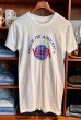 画像1: デッドストック【70's】【USA製】【ビンテージ】【VOICE OF AMERICA】プリント【白】コットン【Tシャツ】【サイズL】  (1)