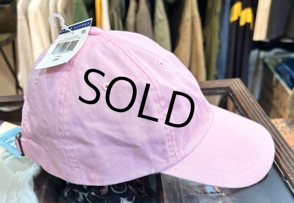 画像4: 未使用品 POLO RALPH LAUREN【ポロラルフローレン】【ピンク】ロゴキャップ【ベースボールキャップ】【サイズフリー】  (4)