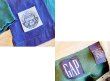 画像2: 90's ビンテージ【オールドGAP】【緑×紺】【無地切り返し】【４８】【ボーダー柄 】【ラガーシャツ】【サイズL】  (2)