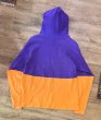 画像3: 90's【USA製】ビンテージ【チャンピオン】【Champion】【紫×オレンジ切り返し】コットン【パーカー】フーディー【サイズL】  (3)