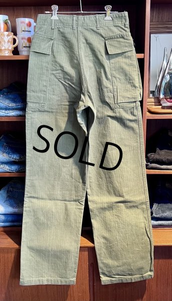 画像3: 40's【ビンテージ】【米軍実物】U.S.ARMY【M43】【HBTパンツ】フィールドパンツ【30X33】  (3)