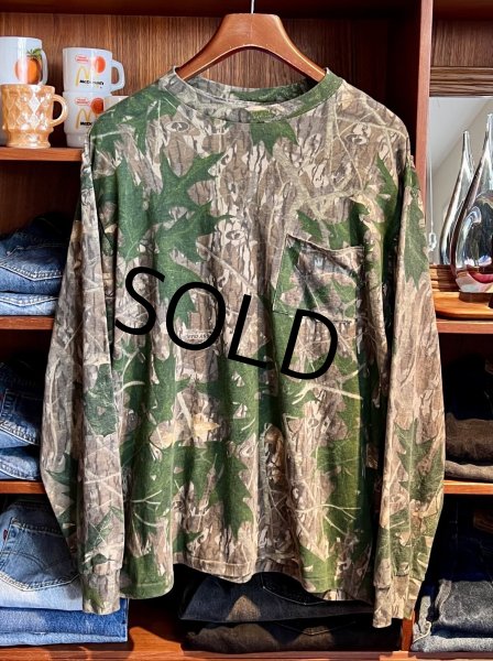画像1: 90's ビンテージ【MOSSY OAK】【モッシーオーク】リアルツリーカモ 【カモ柄】【ロングスリーブ】ロンT  (1)