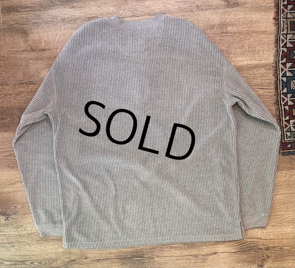 画像3: 【ビンテージ】【POLAR DOGS】ビッグドッグス【グレー】犬刺繍【コーデュロイ風】ヘンリーネックスウェット【サイズXL】  (3)