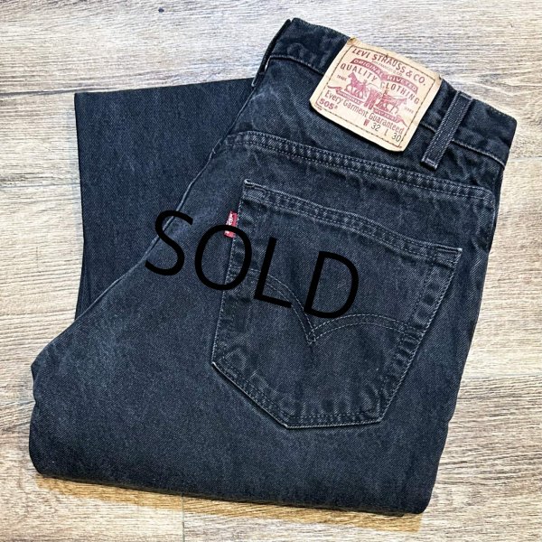 画像1: 90's【メキシコ製】【ビンテージ】【LEVI'S】【リーバイス５０５】505【黒】【デニムパンツ】ブラックデニム【32×30】  (1)
