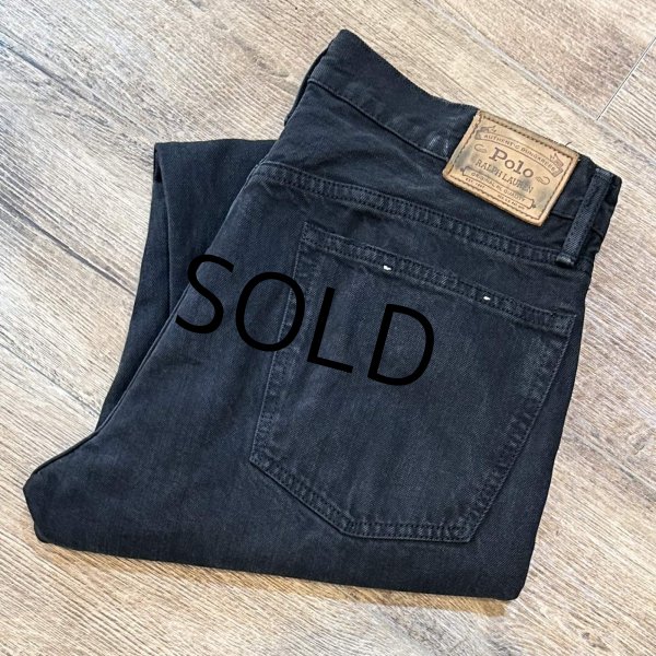 画像1: 【ラルフローレン】【POLO RALPH LAUREN】【黒】【デニムパンツ】【35×32】  (1)