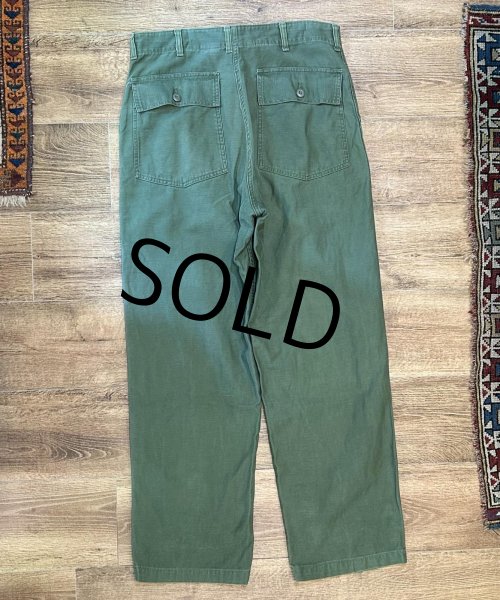 画像5: 【60's】【米軍実物】【ビンテージ】【U.S.ARMY】OG107【UFOボタン】Wステッチ【ボタンフライ】【ベイカーパンツ】【ユーティリティパンツ】【36ｘ33】  (5)