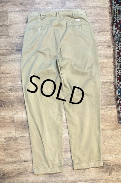 画像4: 【ラルフローレン】POLO RALPH LAUREN【ビンテージ】【ベージュ】【2タック】【コットンパンツ】【34×32】  (4)