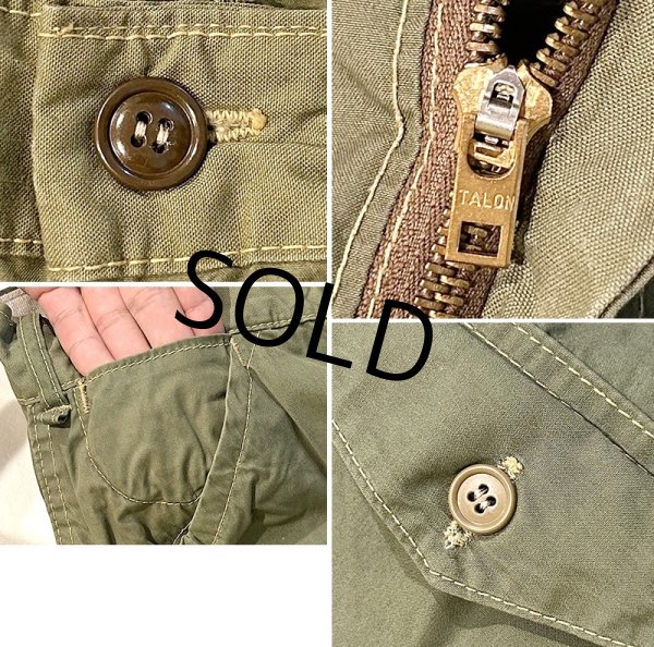 画像3: 50's【ビンテージ】【オリーブ】【ポプリン】【ハンティングパンツ】W36程度  (3)
