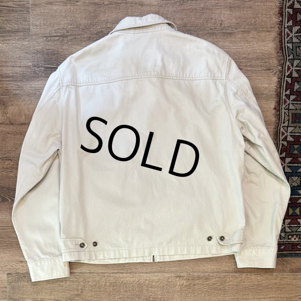 画像3: 【ラルフローレン】【POLO RALPH LAUREN】ビンテージ【オフホワイト】【コットン】ブルゾン【スウィングトップ】【サイズＬ】  (3)