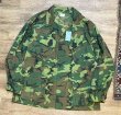 画像1: 程度良好!! 60's【ビンテージ】【米軍実物】【U.S.ARMY 】【ERDL】リップストップ【ジャングルファティーグジャケット】【ファティーグシャツ】【L-SHORT】  (1)