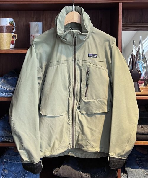 画像1: 2002年製 【パタゴニア】patagonia【hydroshed jacket】ハイドロシェッドジャケット【緑】【フライフィッシング】【サイズS】  (1)