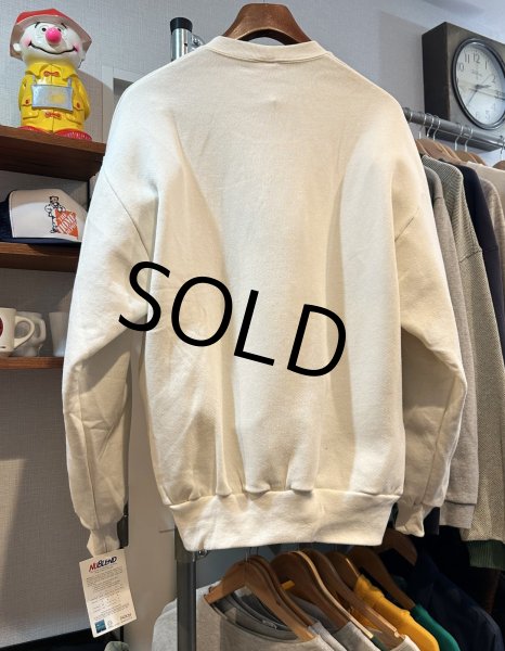 画像3: ~90's 【ビンテージ】デッドストック【USA製】ラッセル JERZEES ジャージーズホワイト【クリーム無地】スウェット【サイズL】  (3)